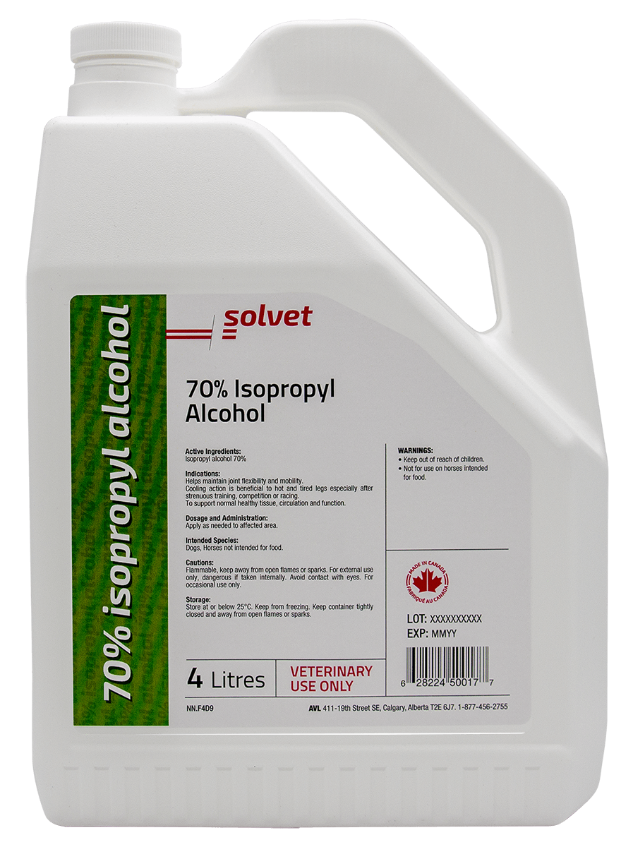 Alcool isopropylique 70 %, 4 l