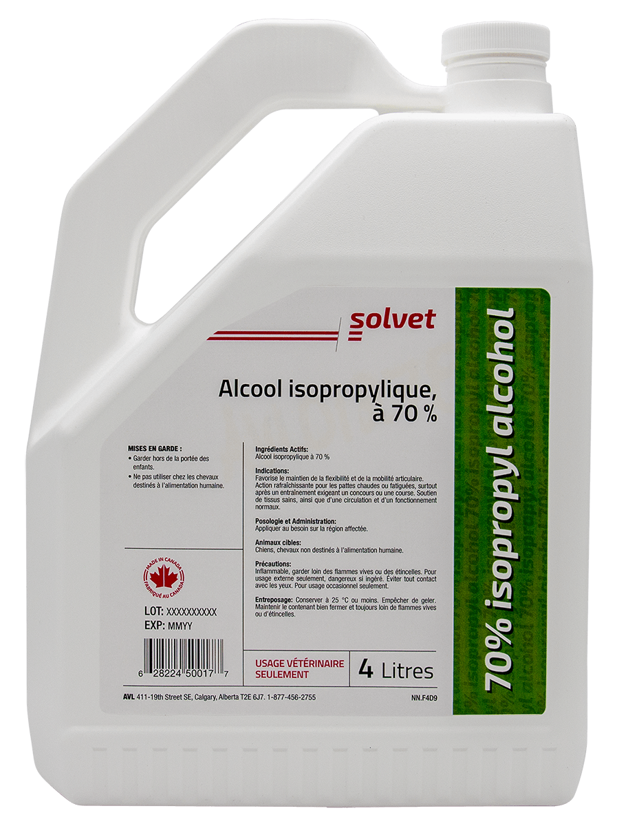 Isopropyl Alcohol 70%, USP - Solvet